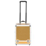 Ingrijire personala si Cosmetice - Machiaj - Portfarduri si genti cosmetice - Troler de cosmetice, auriu, 35 x 29 x 45 cm, aluminiu - Infinity.ro