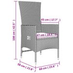 Casa si Gradina - Gradina si terasa - Mobilier exterior - Seturi mobila gradina - Set sezlonguri gradina, 3 piese, bej, poliratan și otel, model 2x scaun + masă - Infinity.ro