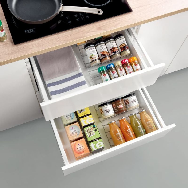 Casa si Gradina - Bucatarie si vesela - Ustensile bucatarie - Rasnite si dozatoare condimente - Metaltex Raft extensibil pentru condimente pe 4 niveluri X-Pand 2 buc. - Infinity.ro