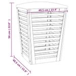 Casa si Gradina - Sanitare - Suporturi si accesorii baie - Accesorii baie - Taburet de baie, 40,5x40,5x56 cm, lemn masiv de nuc - Infinity.ro