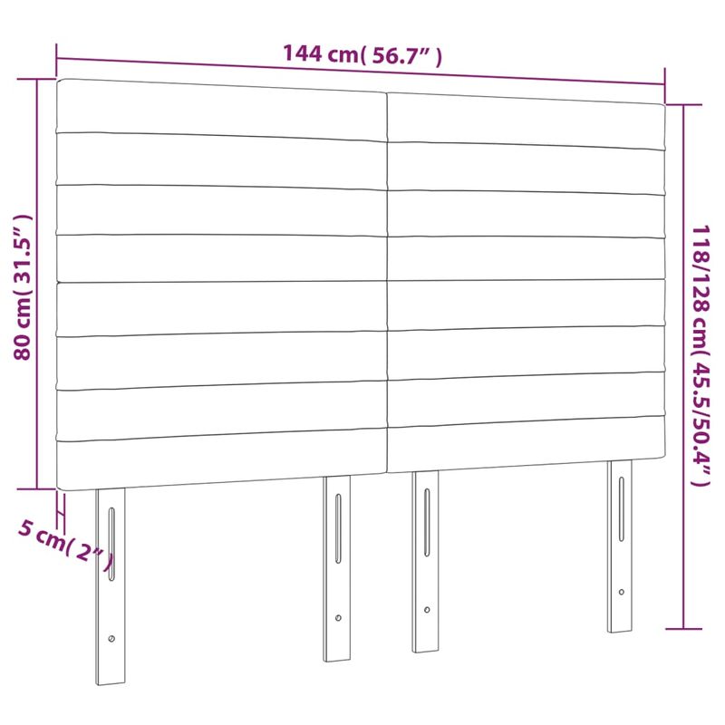 Casa si Gradina - Mobilier - Paturi si accesorii - Accesorii paturi - Tablii de pat, 4 buc, negru, 72x5x78/88 cm, catifea - Infinity.ro