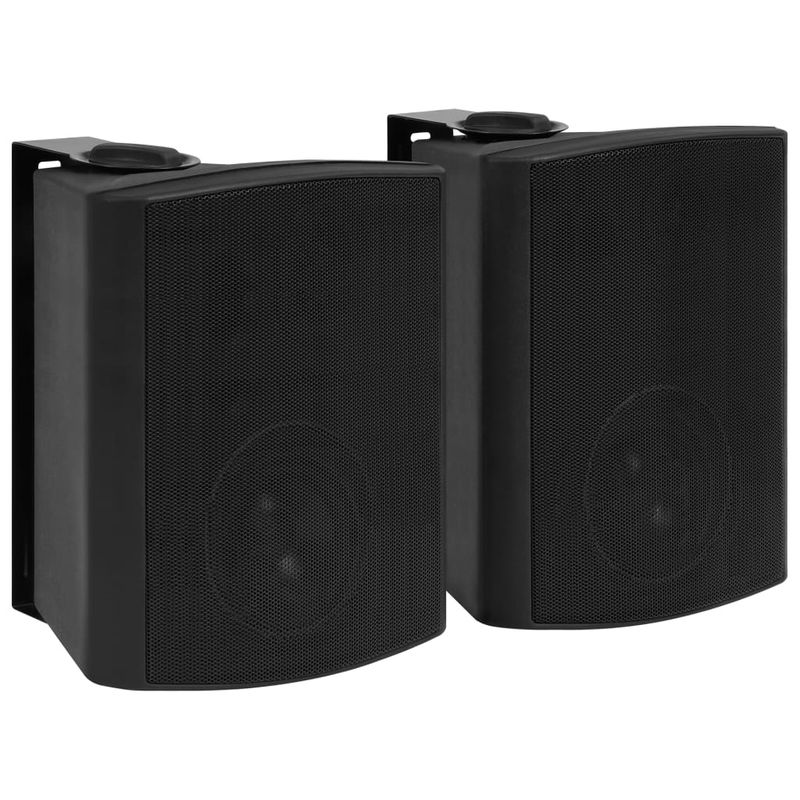 Boxe stereo de perete, 2 buc., negru, 120 W, interior/exterior ...