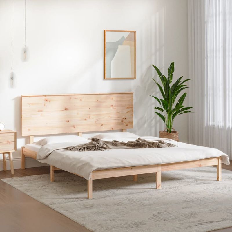 Casa si Gradina - Mobilier - Paturi si accesorii - Paturi - Cadru de pat King Size, 150x200 cm, lemn masiv - Infinity.ro