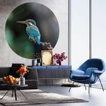 Casa si Gradina - Decoratiuni - Tapet - WallArt Tapet in forma de cerc Skyline with Junk Boat, 142,5 cm - Infinity.ro