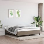 Casa si Gradina - Mobilier - Paturi si accesorii - Paturi - Cadru de pat, gri taupe, 160 x 200 cm, material textil - Infinity.ro