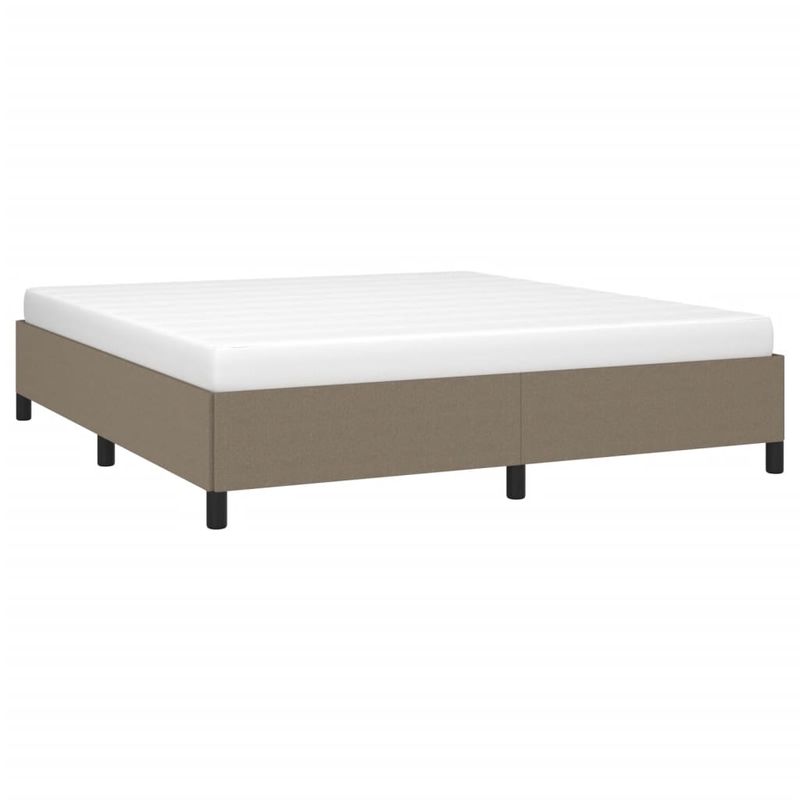 Casa si Gradina - Mobilier - Paturi si accesorii - Paturi - Cadru de pat, gri taupe, 160 x 200 cm, material textil - Infinity.ro