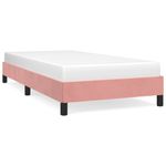 Casa si Gradina - Mobilier - Paturi si accesorii - Paturi - Cadru de pat, roz, 90x190 cm, catifea - Infinity.ro