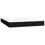 Casa si Gradina - Mobilier - Paturi si accesorii - Paturi - Pat box spring cu saltea, negru, 140x190 cm, textil - Infinity.ro