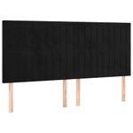 Casa si Gradina - Mobilier - Paturi si accesorii - Paturi - Cadru de pat cu tablie, negru, 180x200 cm, catifea - Infinity.ro