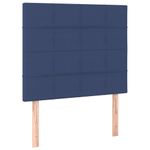 Casa si Gradina - Mobilier - Paturi si accesorii - Paturi - Pat box spring cu saltea, albastru, 90x190 cm, textil - Infinity.ro