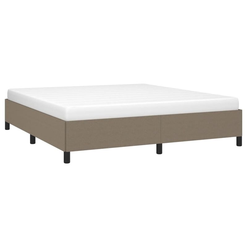 Casa si Gradina - Mobilier - Paturi si accesorii - Paturi - Cadru de pat, gri taupe, 180 x 200 cm, material textil - Infinity.ro