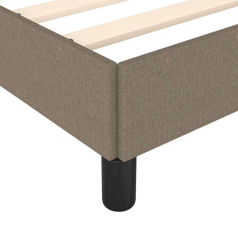 Casa si Gradina - Mobilier - Paturi si accesorii - Paturi - Cadru de pat, gri taupe, 180 x 200 cm, material textil - Infinity.ro