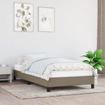Casa si Gradina - Mobilier - Paturi si accesorii - Paturi - Cadru de pat, gri taupe, 80x200 cm, material textil - Infinity.ro