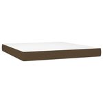 Casa si Gradina - Mobilier - Paturi si accesorii - Paturi - Pat box spring cu saltea, maro inchis, 160x200 cm, textil - Infinity.ro