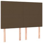 Casa si Gradina - Mobilier - Paturi si accesorii - Paturi - Pat box spring cu saltea, maro inchis, 160x200 cm, textil - Infinity.ro