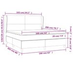 Casa si Gradina - Mobilier - Paturi si accesorii - Paturi - Pat box spring cu saltea, maro inchis, 160x200 cm, textil - Infinity.ro