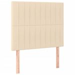 Casa si Gradina - Mobilier - Paturi si accesorii - Paturi - Pat box spring cu saltea, crem, 80x200 cm, textil - Infinity.ro