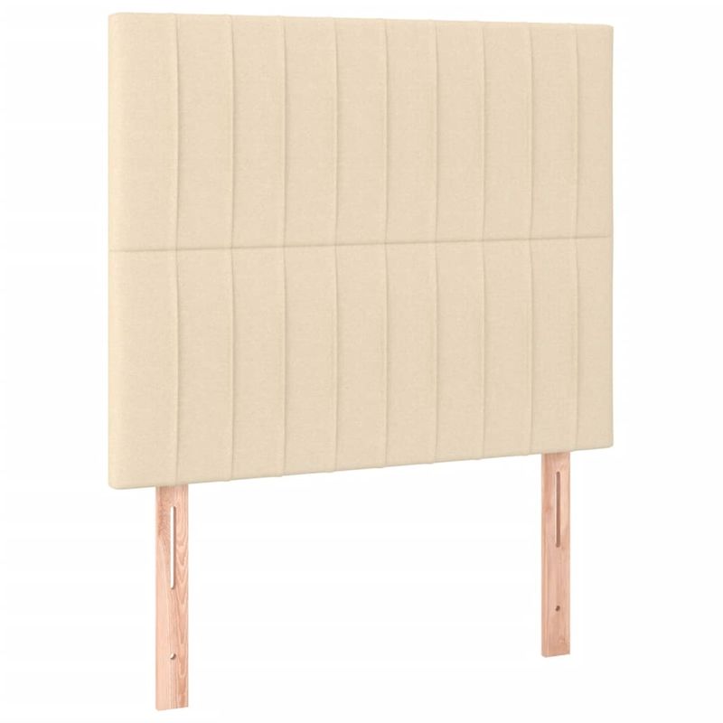 Casa si Gradina - Mobilier - Paturi si accesorii - Paturi - Pat box spring cu saltea, crem, 80x200 cm, textil - Infinity.ro
