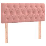 Casa si Gradina - Mobilier - Paturi si accesorii - Paturi - Pat box spring cu saltea, roz, 90x190 cm, catifea - Infinity.ro