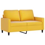 Casa si Gradina - Mobilier - Canapele si coltare - Canapele - Canapea cu 2 locuri, galben, 120 cm, catifea - Infinity.ro