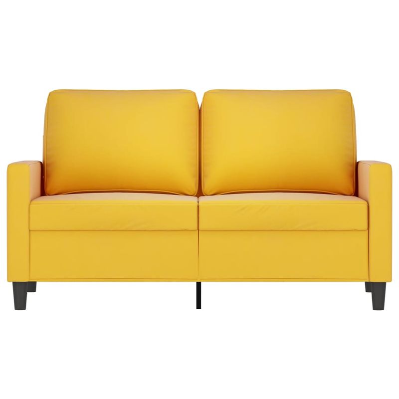 Casa si Gradina - Mobilier - Canapele si coltare - Canapele - Canapea cu 2 locuri, galben, 120 cm, catifea - Infinity.ro