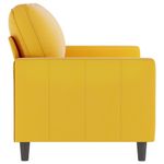 Casa si Gradina - Mobilier - Canapele si coltare - Canapele - Canapea cu 2 locuri, galben, 120 cm, catifea - Infinity.ro