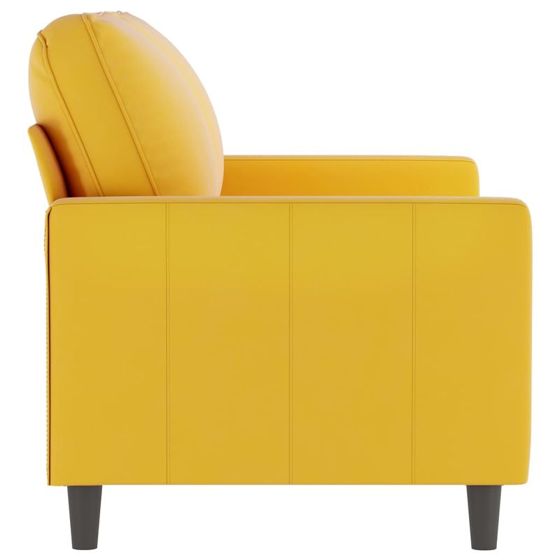 Casa si Gradina - Mobilier - Canapele si coltare - Canapele - Canapea cu 2 locuri, galben, 120 cm, catifea - Infinity.ro