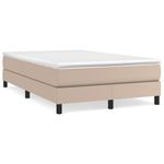 Casa si Gradina - Mobilier - Paturi si accesorii - Paturi - Cadru de pat box spring, cappuccino, 120x200cm, piele ecologica, înălțime 25 cm - Infinity.ro