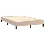 Casa si Gradina - Mobilier - Paturi si accesorii - Paturi - Cadru de pat box spring, cappuccino, 120x200cm, piele ecologica, înălțime 25 cm - Infinity.ro
