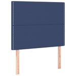 Casa si Gradina - Mobilier - Paturi si accesorii - Paturi - Pat box spring cu saltea, albastru, 90x190 cm, textil - Infinity.ro