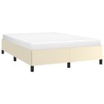 Casa si Gradina - Mobilier - Paturi si accesorii - Paturi - Cadru de pat, crem, 140x190 cm, piele ecologica - Infinity.ro