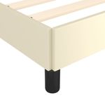 Casa si Gradina - Mobilier - Paturi si accesorii - Paturi - Cadru de pat, crem, 140x190 cm, piele ecologica - Infinity.ro
