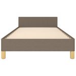 Casa si Gradina - Mobilier - Paturi si accesorii - Paturi - Cadru de pat cu tablie, gri taupe, 80x200 cm, textil - Infinity.ro