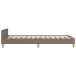 Casa si Gradina - Mobilier - Paturi si accesorii - Paturi - Cadru de pat cu tablie, gri taupe, 80x200 cm, textil - Infinity.ro
