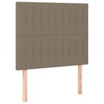 Casa si Gradina - Mobilier - Paturi si accesorii - Paturi - Cadru de pat cu tablie, gri taupe, 80x200 cm, textil - Infinity.ro