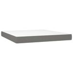 Casa si Gradina - Mobilier - Paturi si accesorii - Paturi - Pat continental cu saltea, gri inchis, 160x200 cm, tesatura - Infinity.ro