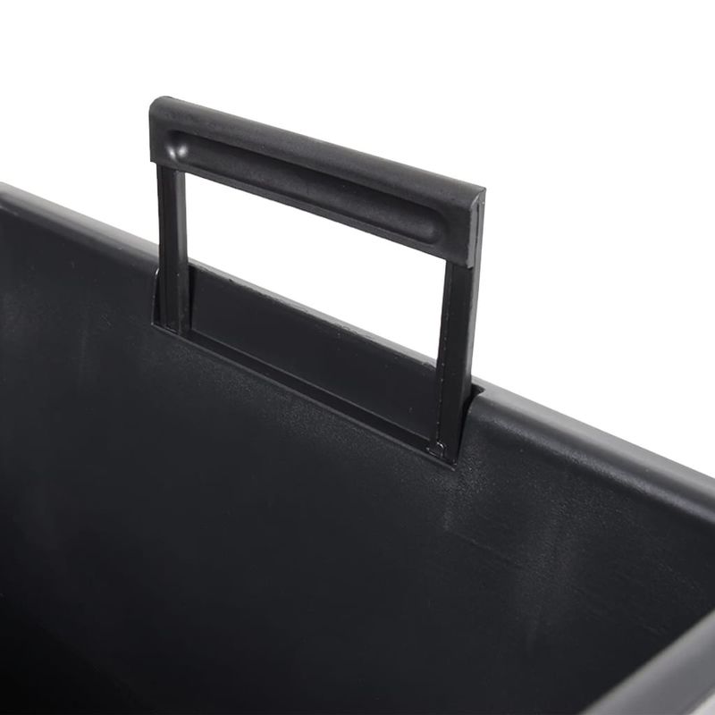 Casa si Gradina - Gradinarit si plante - Plante si ghivece - Ghivece si suporturi - Jardiniera cu interior detasabil, antracit, 21 / 32 L, PP ratan - Infinity.ro