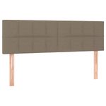 Casa si Gradina - Mobilier - Paturi si accesorii - Paturi - Pat continental cu saltea gri taupe 140x200 cm material textil - Infinity.ro