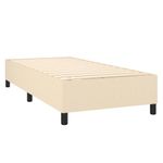 Casa si Gradina - Mobilier - Paturi si accesorii - Paturi - Pat box spring cu saltea, crem, 80x200 cm, textil - Infinity.ro