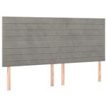 Casa si Gradina - Mobilier - Paturi si accesorii - Paturi - Pat box spring cu saltea, gri deschis, 160x200 cm, catifea - Infinity.ro