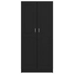 Casa si Gradina - Mobilier - Biblioteci si rafturi - Biblioteci - Biblioteca, negru, 82,5 x 30,5 x 185,5 cm, PAL - Infinity.ro