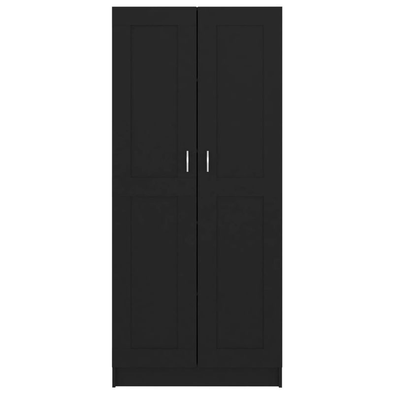 Casa si Gradina - Mobilier - Biblioteci si rafturi - Biblioteci - Biblioteca, negru, 82,5 x 30,5 x 185,5 cm, PAL - Infinity.ro