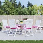 Casa si Gradina - Textile si covoare - Perne si pilote - Perne decorative - Perne pentru scaun, 6 buc., roz, 40x40x7 cm, material textil - Infinity.ro