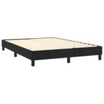 Casa si Gradina - Mobilier - Paturi si accesorii - Paturi - Pat box spring cu saltea, negru, 140x200 cm, catifea - Infinity.ro