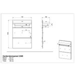 Casa si Gradina - Mobilier - Organizare si depozitare - Cuiere - Germania Cuier de haine GW-Frisco, 75x30x110 cm stejar Grandson si alb - Infinity.ro