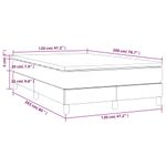 Casa si Gradina - Mobilier - Paturi si accesorii - Paturi - Pat box spring cu saltea, roz, 120x200 cm, catifea - Infinity.ro