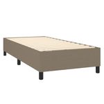 Casa si Gradina - Mobilier - Paturi si accesorii - Paturi - Pat box spring cu saltea, gri taupe, 80x200 cm, textil - Infinity.ro