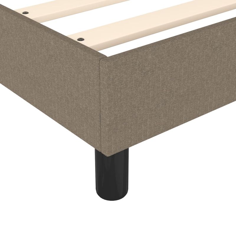 Casa si Gradina - Mobilier - Paturi si accesorii - Paturi - Pat box spring cu saltea, gri taupe, 80x200 cm, textil - Infinity.ro