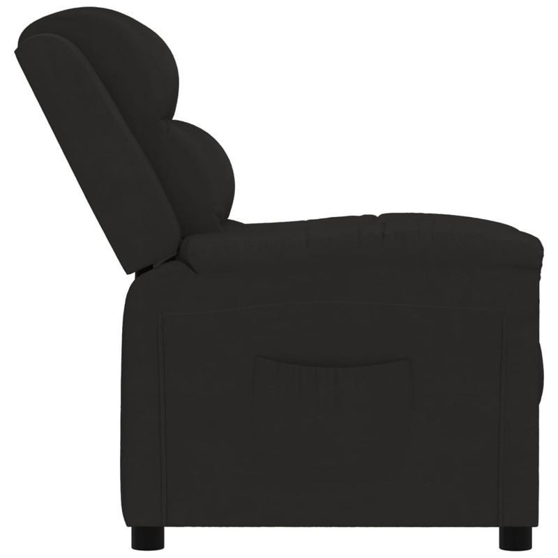 Casa si Gradina - Mobilier - Scaune si fotolii - Fotolii - Fotoliu rabatabil, negru, catifea - Infinity.ro