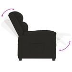 Casa si Gradina - Mobilier - Scaune si fotolii - Fotolii - Fotoliu rabatabil, negru, catifea - Infinity.ro